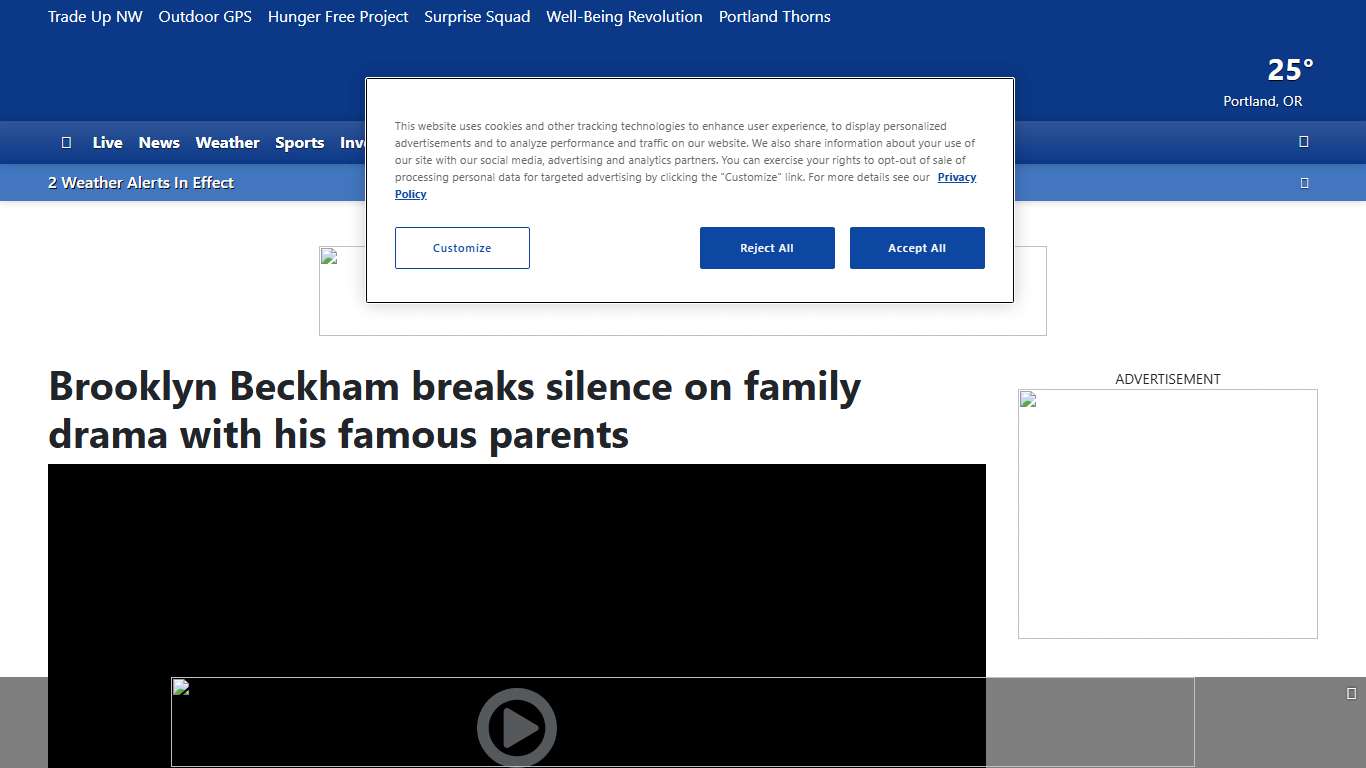 Brooklyn Beckham breaks silence on family drama with his famous parents